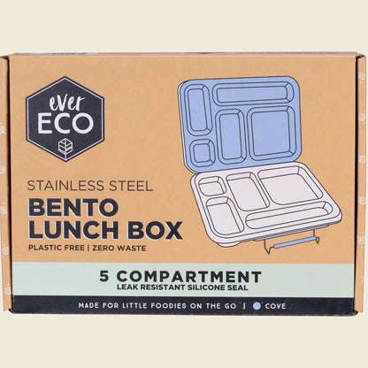 Ever Eco Stainless Steel 5 Compartment Bento Lunch Box Cove 1pc