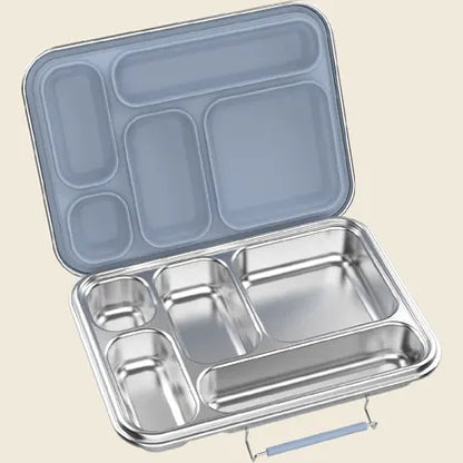 Ever Eco Stainless Steel 5 Compartment Bento Lunch Box Cove 1pc