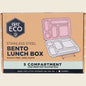 Ever Eco Stainless Steel 5 Compartment Bento Lunch Box Sorbet 1pc