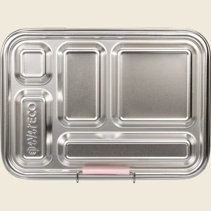 Ever Eco Stainless Steel 5 Compartment Bento Lunch Box Sorbet 1pc
