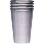 Single 500ml brushed stainless steel drinking cup on a white background.