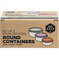 Ever Eco Stainless Steel Round Nesting Containers Spring Pastels 3 Pack