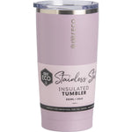 Byron Bay Lilac Ever Eco 592ml insulated tumbler with a matte powder-coated finish and a clear sliding lid.