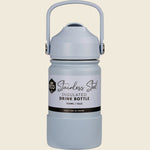 Ever Eco 350ml insulated drink bottle in Cove blue with a matte finish and flip-up straw lid.