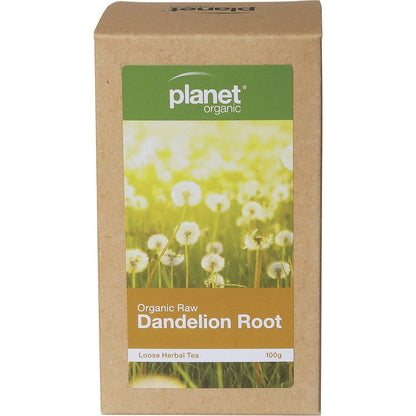 Planet Organic Raw Dandelion Root Herbal Loose Leaf Tea 100g