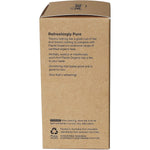 Right side of Planet Organic Raw Dandelion Root Tea box showing quality, ethical sourcing, and organic certifications.