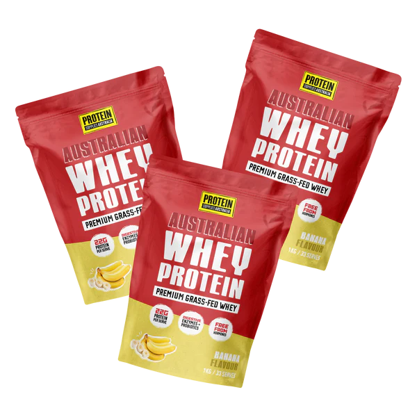Protein Supplies Australia Australian Whey Protein Banana 1kg