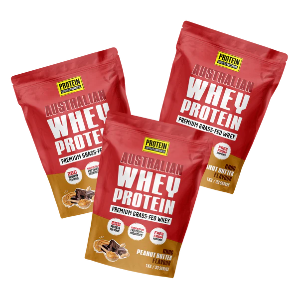 Protein Supplies Australia Australian Whey Protein Choc Peanut Butter 1kg