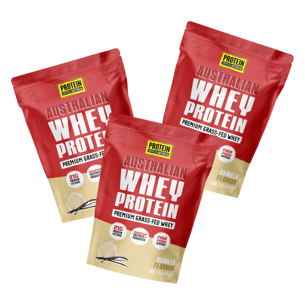 Protein Supplies Australia Australian Whey Protein Vanilla 1kg