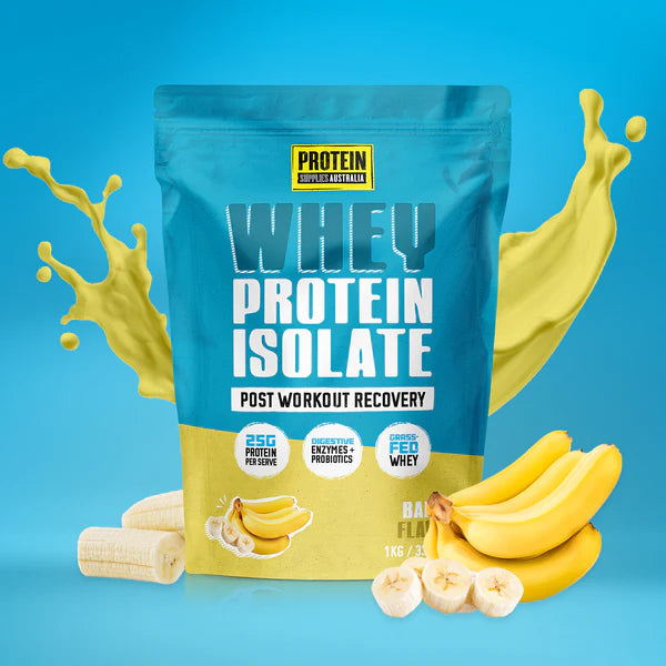 Protein Supplies Australia WPI Whey Protein Isolate Banana 500g