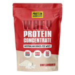 1kg bag of Protein Supplies Australia WPC Whey Protein Concentrate Unflavoured on a white background.
