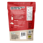 Back of 1kg Protein Supplies Australia WPC bag showing nutritional panel, ingredients, and directions for use.