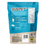 Back of Protein Supplies Australia 500g WPI Unflavoured bag showing nutritional information and directions.