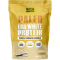 Protein Supplies Australia Paleo Egg White Protein Vanilla 900g tub with a natural vanilla bean illustration.