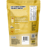 Back of Protein Supplies Australia Paleo Egg White Protein Vanilla 900g tub showing nutritional and ingredient details.