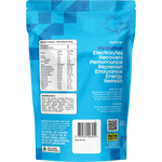 Back of Protein Supplies Australia Blue Raspberry Restore 240g pouch showing nutritional information and ingredients.