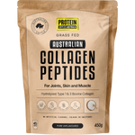 450g tub of Protein Supplies Australia Australian Collagen Peptides Pure Unflavoured on a white background.