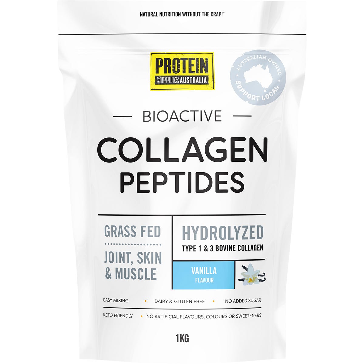Protein Supplies Australia Collagen Vanilla 1kg