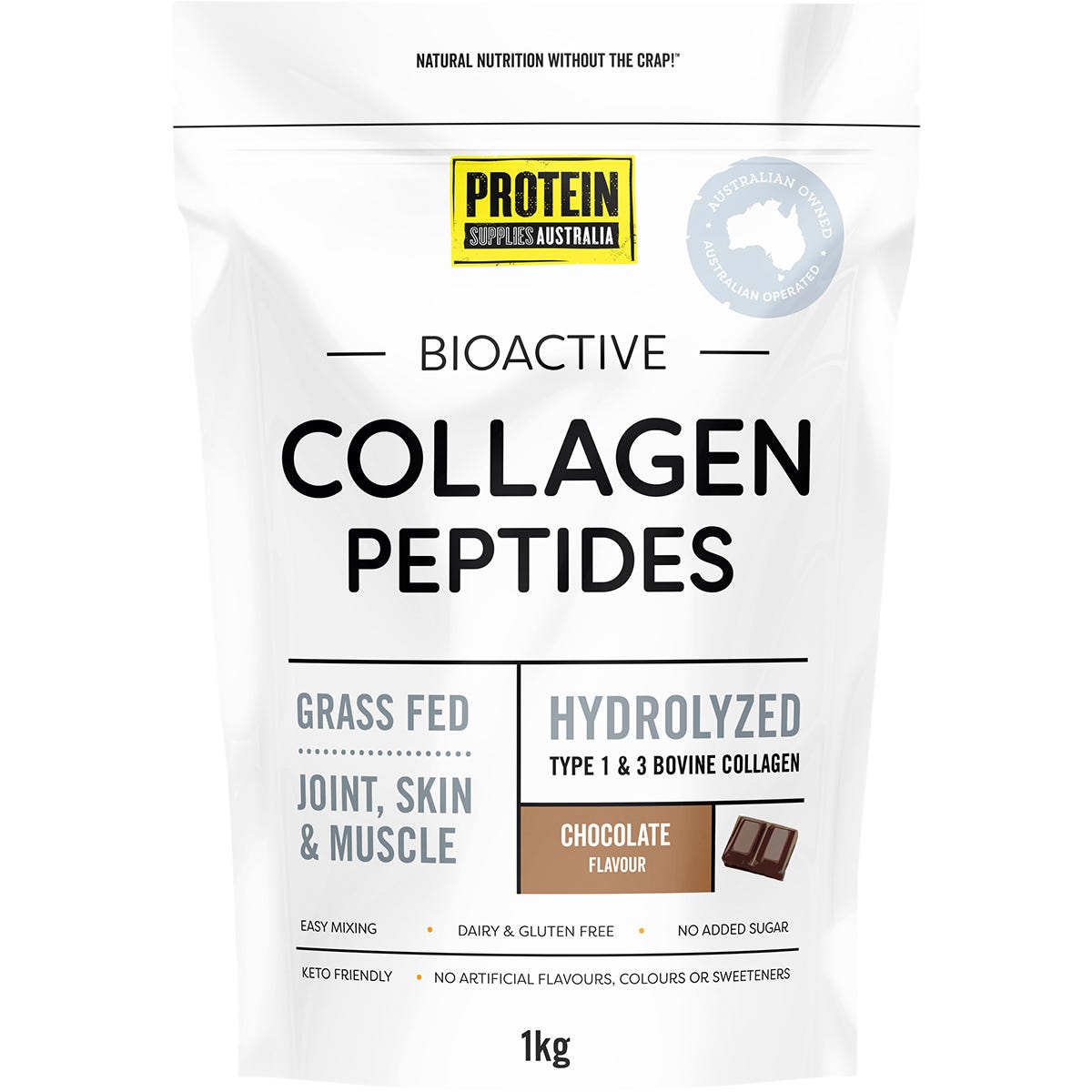 Protein Supplies Australia Collagen Chocolate 1kg