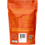 Back of Protein Supplies Australia L-Glutamine 200g tub showing nutritional facts and plant-based features.