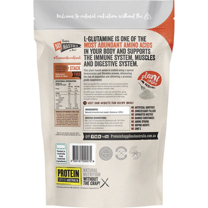 Protein Supplies Australia L-Glutamine Plant Based Pure 200g