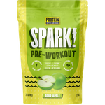 250g tub of Protein Supplies Australia Spark Pre Workout Sour Apple with a green and white label.