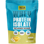 500g pouch of Protein Supplies Australia Banana Whey Protein Isolate with a yellow label and banana graphics.
