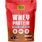 500g bag of Protein Supplies Australia Australian Whey Protein in Chocolate with a scoop and cocoa illustrations.