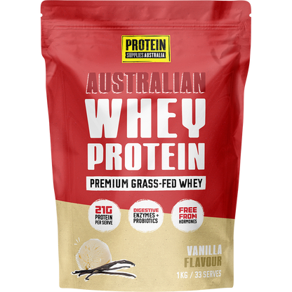 Protein Supplies Australia Australian Whey Protein Vanilla 1kg