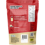 Back of 1kg Protein Supplies Australia Australian Whey Protein Vanilla tub showing nutritional info and ingredients.
