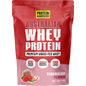 1kg pouch of Protein Supplies Australia Australian Whey Protein in Strawberry flavor on a white background.