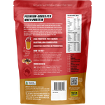 Back of Protein Supplies Australia Choc Peanut Butter 1kg bag showing ingredients and nutritional information.