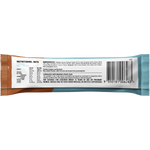 Back of Chocolate Hazelnut Collagen Protein Bar wrapper with nutrition facts, ingredients, and allergen info.