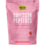 500g bag of Protein Supplies Australia Strawberry Watermelon Collagen Peptides with a red and white label.
