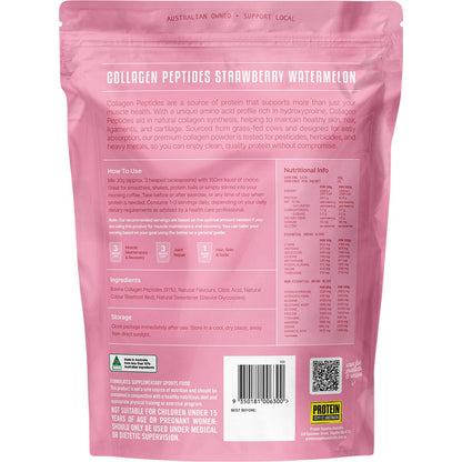 Protein Supplies Australia Collagen Peptides Strawberry Watermelon 500g