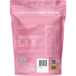 Back of a 500g bag of Protein Supplies Australia Collagen Peptides with nutritional info and ingredients.