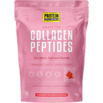 1kg pouch of Protein Supplies Australia Collagen Peptides in Strawberry Watermelon flavor with fruit illustrations.