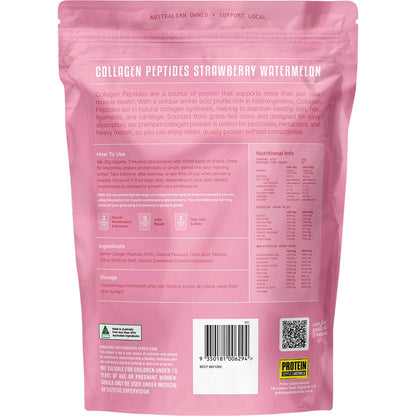 Protein Supplies Australia Collagen Peptides Strawberry Watermelon 1kg