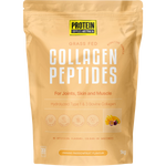 1kg tub of Protein Supplies Australia Collagen Peptides in Mango Passionfruit flavor on a white background.