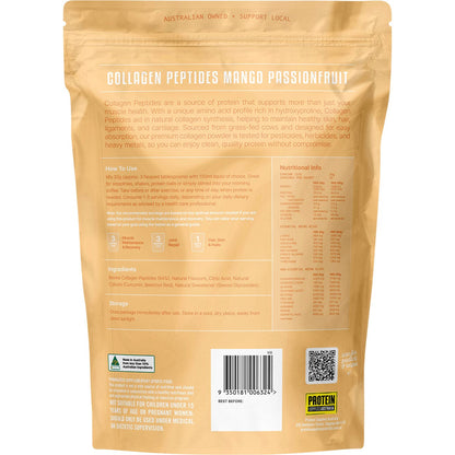 Protein Supplies Australia Collagen Peptides Mango Passionfruit 1kg