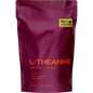 100g pouch of Protein Supplies Australia L-Theanine pure powder with a white and blue label and black cap.