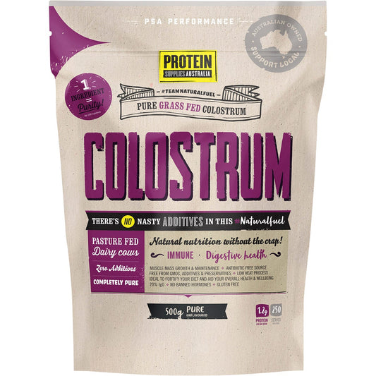 Protein Supplies Australia Colostrum Grass Fed Pure 500g
