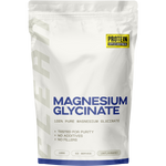 100g pouch of Protein Supplies Australia Magnesium Glycinate 100% pure powder on a white background.