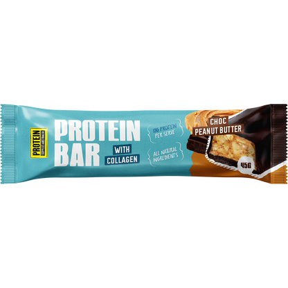 Protein Supplies Australia Protein Bar with Collagen Choc Peanut Butter 45g (Pack of 12)