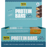 Protein Supplies Australia Choc Peanut Butter Protein Bar display box with 12 packs on a white background.