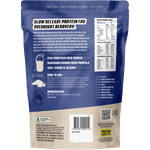 Back of Protein Supplies Australia Micellar Casein Protein Vanilla 1kg tub showing nutritional information.