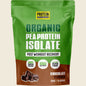 500g bag of Protein Supplies Australia Pea Protein Isolate Chocolate with organic cacao on a white background.