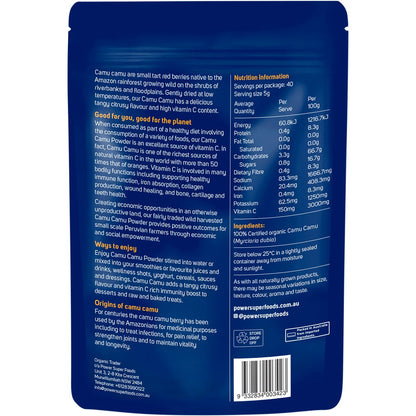 Power Super Foods Camu Camu Powder Certified Organic 200g