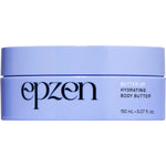 150ml tub of Epzen Butter Up Hydrating Body Butter with a purple label featuring botanical illustrations.