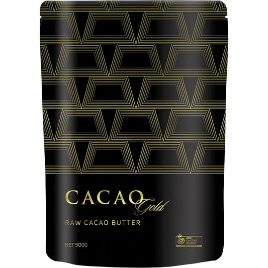 Power Super Foods Cacao Gold Butter Chunks Raw Certified Organic 500g Payless 4 Organics